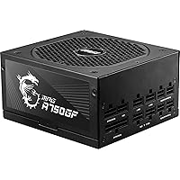 MSI MPG A750GF Gaming Power Supply - Full Modular - 80 PLUS Gold Certified 750W - 100% Japanese 105°C Capacitors - Compact Size - ATX PSU
