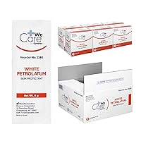 White Petrolatum, Petroleum Jelly for Dry or Cracked Skin, Soothing White Petroleum Jelly for Minor Skin Irritations, 5g Foil Packets, 1 Case of 864 Petroleum Jelly Packets (6 Boxes of 144)