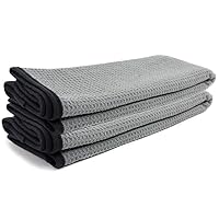 Auto 879-2 Professional Microfiber Waffle Drying Towel, 25 in. x 36 in, 2-Pack
