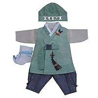 100 Day Birth Korea Baby Boy Hanbok Traditional Dress Outfits Celebration Party
