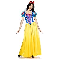 Womens Classic Snow White Set Family Friend Full Length Princess Dress