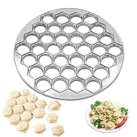 Ravioli Maker 9.84inch 37 Holes Aluminium Alloy Reusable Washable Dumpling Maker Home Kitchen Restaurant Ravioli Cutters Dumpling Mould