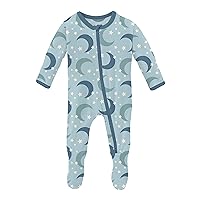 KicKee Welcome Home Footie with Zipper, Boy or Girl One-Piece, Super Soft Baby Clothes