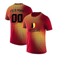 Personalized Custom Soccer Shirt Novelty 3D Printing Tshirt Fans Gift Name&Number Summer Top Apparel for Men Women Youth