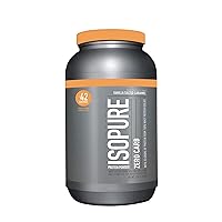 Protein Powder, Zero Carb Whey Isolate with Vitamin C & Zinc for Immune Support, 25g Protein, Keto Friendly, Vanilla Salted Caramel, 42 Servings, 3 Pounds (Packaging May Vary)