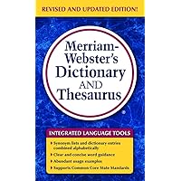 Merriam-Webster's Dictionary and Thesaurus, Mass-Market Paperback Merriam-Webster's Dictionary and Thesaurus, Mass-Market Paperback Paperback