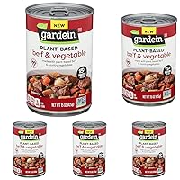 Gardein Plant-Based Be'f and Country Vegetable Soup, 15 oz. (Pack of 5)