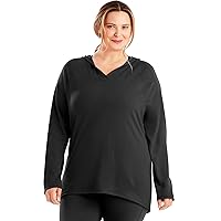 JUST MY SIZE Women's Plus Size Active French Terry Pullover Hoodie