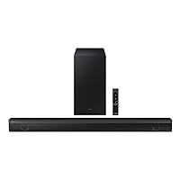 SAMSUNG HW-B550/ZA 2.1ch Soundbar w/Dolby Audio, DTS Virtual:X, Bass Boosted, Subwoofer Included, Adaptive Sound Lite, Bluetooth Multi Device Connection, Wireless Surround Sound Compatible, 2022