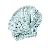 Quality Microfiber Hair Drying Towel Absorbent Hair Drying Wrap with Elastic Force Closure Beautiful & Unique Designs Soft Bath Cap