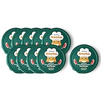 Made by Nacho Wet Cat Food, Grass-Fed, Grain-Finished Minced Beef in Bone Broth for Hydration with Prebiotics for Digestive Health, High Protein, 2.5oz Cups (10 Pack)