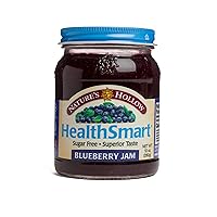 Nature's Hollow Blueberry Jam: Sugar Free Preserves, Low Cal, Non GMO, Keto Friendly, Vegan, Gluten Free, and Diabetic Friendly - Sugar Free Jam - 10oz