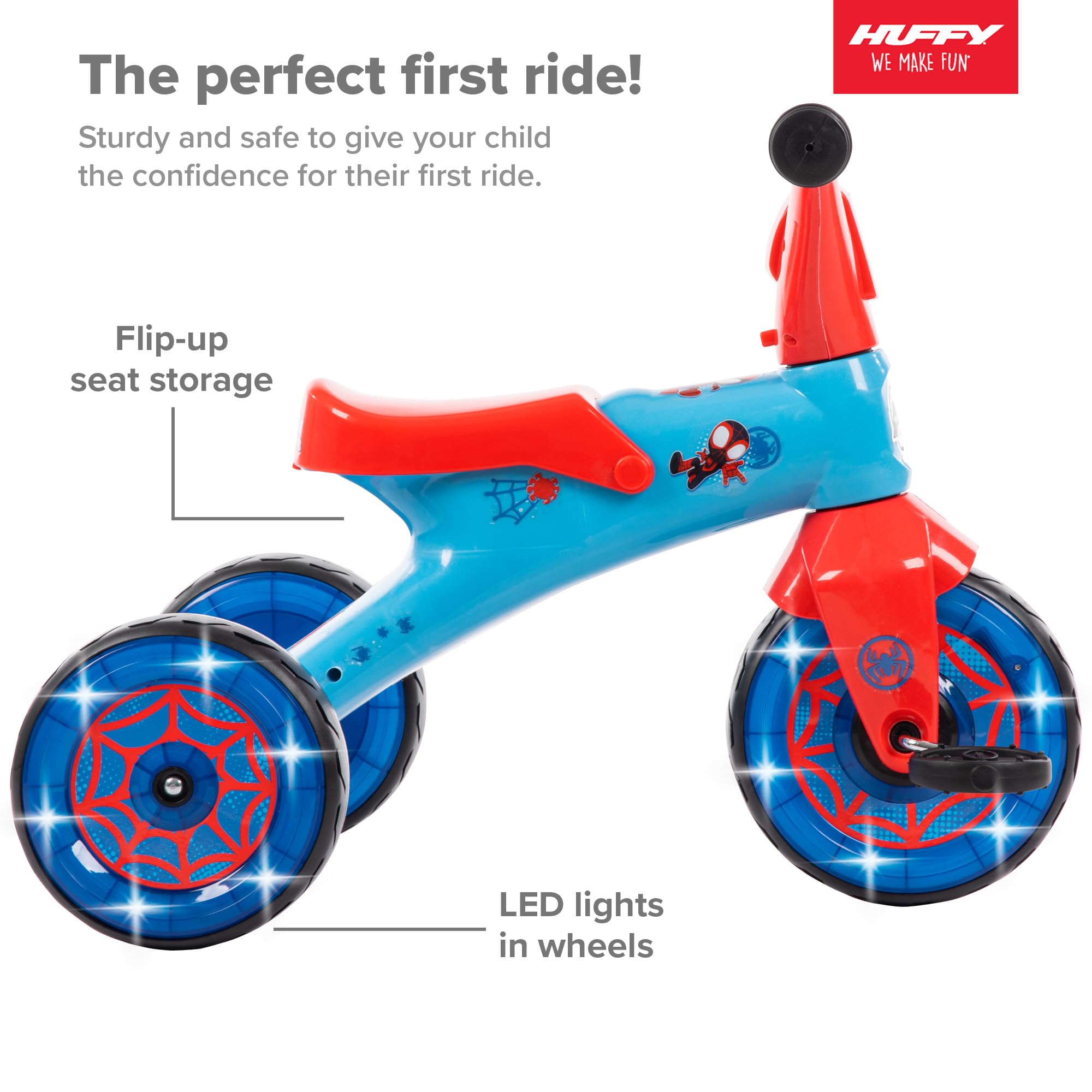 Marvel Spidey and his Amazing Friends Electro Light Trike for Boys by Huffy
