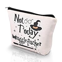 Makeup Bag Harry Girl Zipper Purse PotterTravel Bag Reading Lover Gifts for Women Birthday Christmas (Not Today )