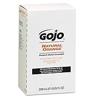 GOJO 7255 NATURAL ORANGE Pumice Hand Cleaner Refill, Citrus Scent, 2000mL, 4/Carton