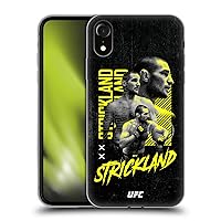 Head Case Designs Officially Licensed UFC Posterized Sean Strickland Soft Gel Case Compatible with Apple iPhone XR