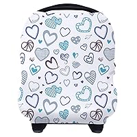 Nursing Cover Breastfeeding Scarf - Baby Car Seat Covers, Infant Stroller Cover, Carseat Canopy for Girls and Boys