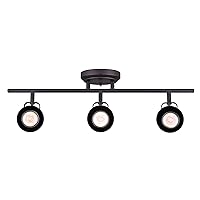 CANARM IT622A03ORB10 LTD Polo 3 Light Track Rail, Oil Rubbed Bronze with Adjustable Heads
