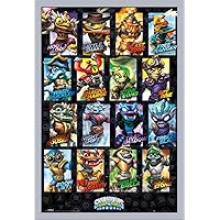EMPIRE Poster with Accessories Skylanders Swap Force Swappable Characters MDF-Rahmen Silber