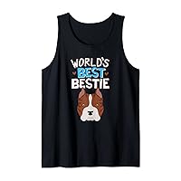 Brindle American Pit Bull Terrier World's Best Bestie Dog Tank Top