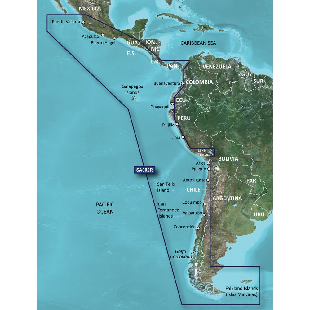 Garmin BlueChart g2 - HXSA002R - South America West Coast - microSD™/SD™ (41208)