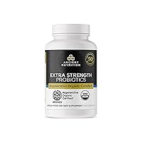 Regenerative Organic Certified Probiotics, Extra Strength Probiotics, for Healthy Digestion and Immune System Function Support, 50 Billion CFUs* Per Serving, 60 Count