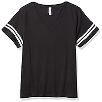 Women's Plus Size Curvy Football Premium Jersey T-Shirt