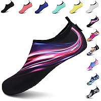 VIFUUR Water Sports Shoes Barefoot Quick-Dry Aqua Yoga Socks Slip-on for Men Women