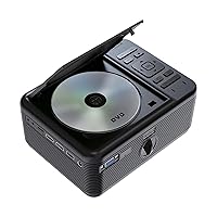 RCA DVD PROJECTOR WITH SPEAKER BUILT IN - Mini Portable Projector with Bluetooth - Indoor/Outdoor Projector and Screen Package - HDMI/AV/VGA/Micro SD Compatible - Quiet Fan System - 1920x1080 Res