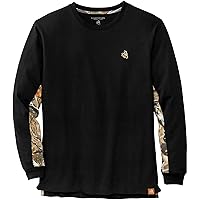 Men's Backcountry Long Sleeve Camo T-shirt - Casual Crewneck Pullover Regular Fit