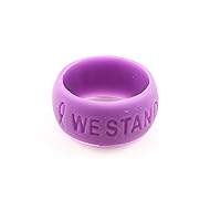 Purple Ribbon Awareness Silicone Comfort Ring Small Buy 1 Give 1-2 Rings only $9.99