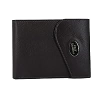 Genuine Leather Wallet for Mens Dark Brown RFID Secured. this wallet is long-lasting, light weight and a fine quality genuine leather product. It shows your personality and style every time you pull it out. This smooth rich, supple, and luxurious leather wallet has been made out of Top grain genuine leather (Dark Brown), Dark Brown, M, Minimalist