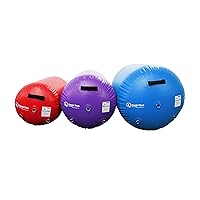 Tumbl Trak Air Barrel, Commercial Grade Air Roller for Gymnastics and Cheerleading, Blue, 30In Diameter