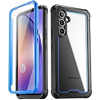 Poetic Guardian Case for Samsung Galaxy A54 5G (2023) [20 FT Mil-Grade Drop Tested], Built-in Screen Protector Work with Fingerprint ID, Full Body Rugged Shockproof Cover Case, Blue/Clear