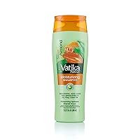 Dabur Vatika Naturals Shampoo for Women - Nourish and Rejuvenate Your Natural Hair - Strengthening & Moisturizing Hair Cleanser for Curly Hair, Damaged Hair, All Hair Types (400ml Bottle Sweet Almond)