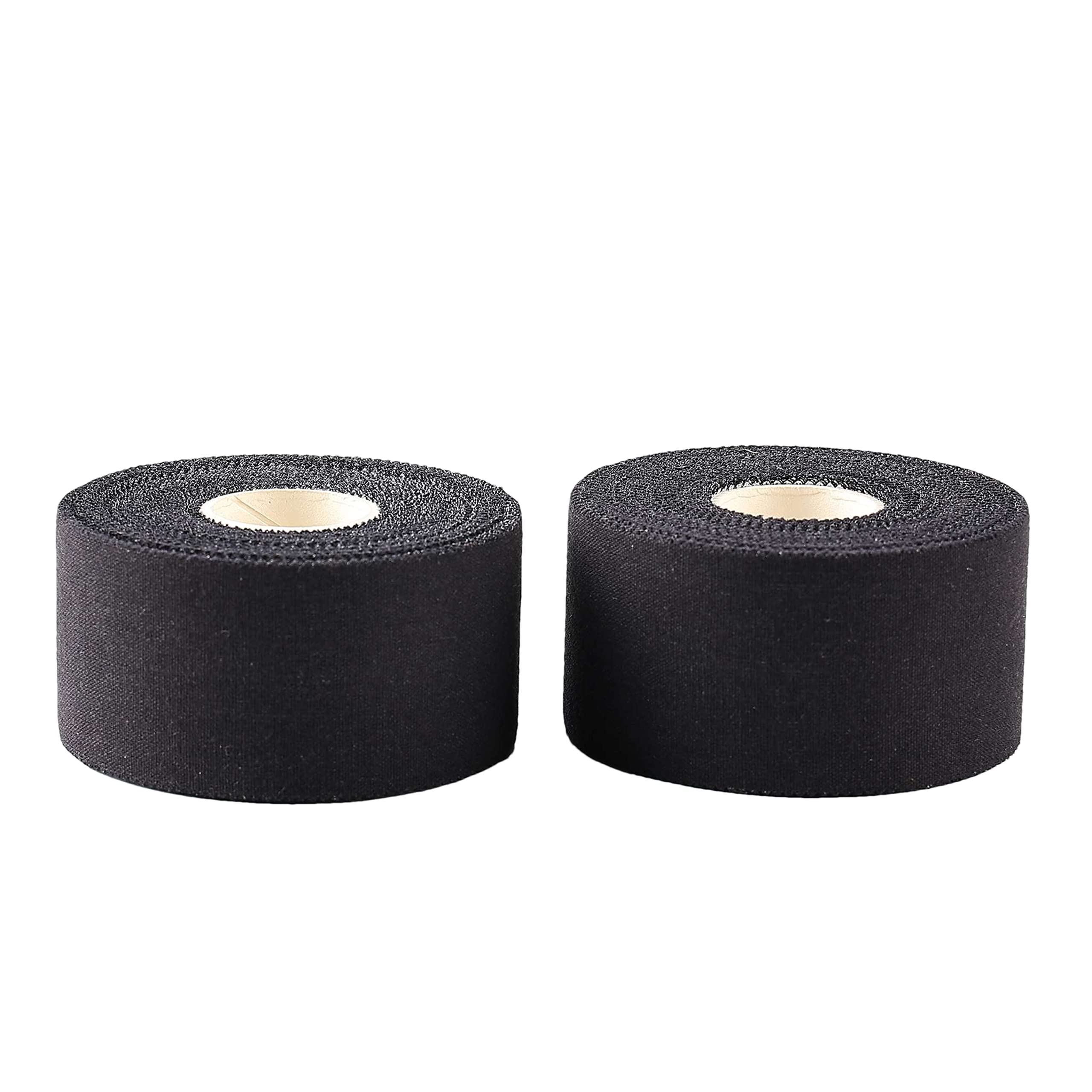 Popbop (2 Pack) Black Athletic Sports Tape, Very Strong Adhesive and Hypoallergenic Breathable Cotton Sports Tape for Bats, Tennis and Boxing