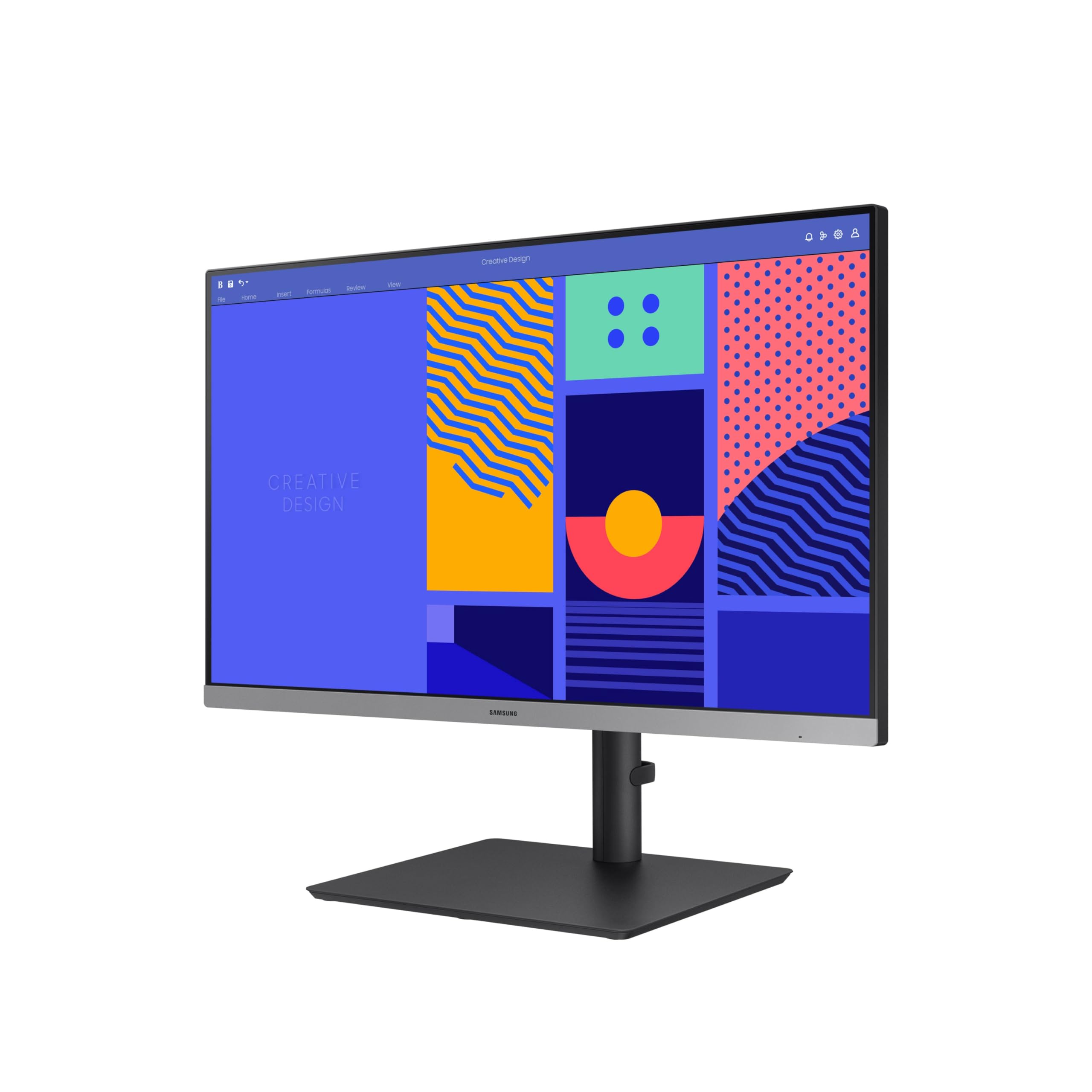 Samsung 24-Inch S43GC Series Business Essential Computer Monitor, IPS Panel, Height Adjustable Stand, Triple Input, New DisplayPort, 100Hz, AMD FreeSync, Advanced Eye Care LS24C432GANXZA, 2024