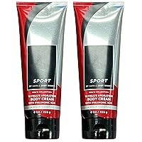 Bath and Body Works SPORT Gift Set of of 2 - 8 oz Body Cream - Gift for Him Christmas Hannukah Stocking Stuffer Bundle