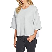 Womens Pleated-Back Pullover Blouse