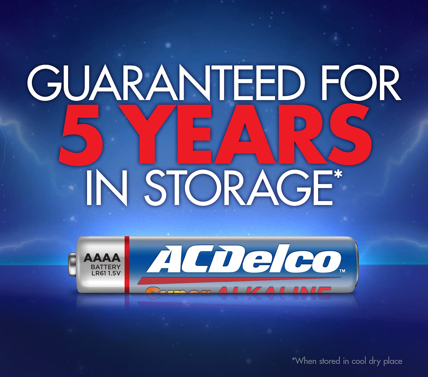 ACDelco 10-Count AAAA Batteries, Maximum Power Super Alkaline Battery, Use for Glucose Meters and Blood Monitors, 5-Year Shelf Life