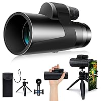 Monoculars 12x50, Monoculars for Adults High Powered, Monocular Telescope for Smartphone, Ideal for Bird Watching, Hunting, Hiking
