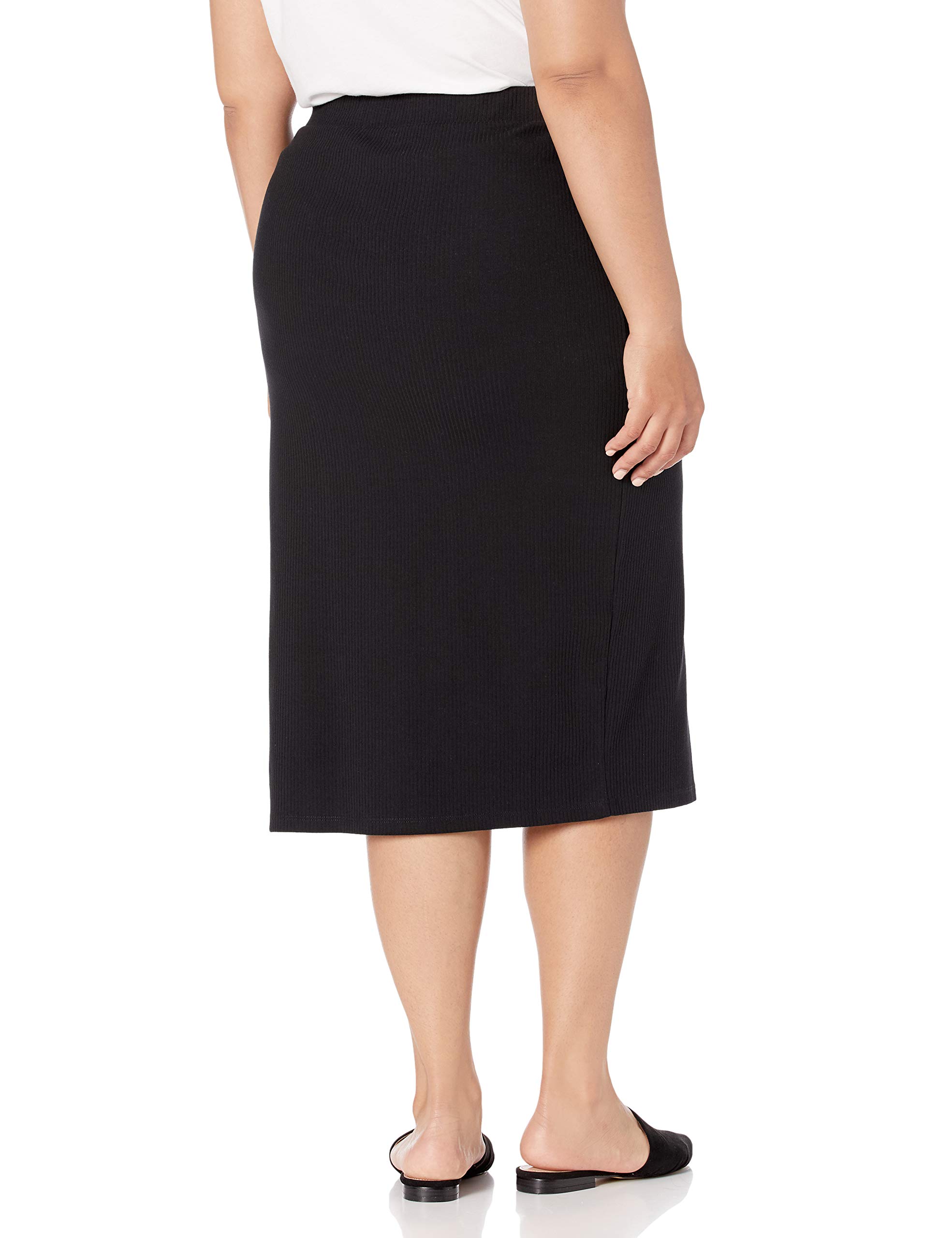 The Drop Women's Veronique High-Waist Slit Skirt