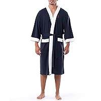 IZOD Men's Waffle Knit Kimono Robe