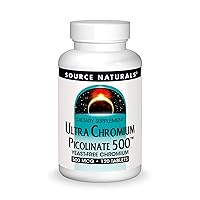 Source Naturals Ultra Chromium Picolinate 500 mcg Yeast-Free Dietary Supplement - 120 Tablets