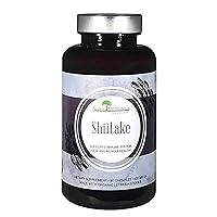 Aloha Medicinals Pure Shiitake, Certified Organic Mushrooms Supplement, Pack of 1, 90 Capsules Each