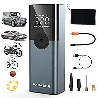 2024 Tire Inflator Portable Air Compressor,150PSI Air Pump for Car Tires with LED Light,Rechargeable Cordless Air Compressor Portable for Car, Bicycle, Motorcycles and Ball