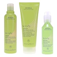 Be Curly Shampoo 8.5 Oz, Conditioner 6.7 Oz & Be Curly Style-Prep 3.4 Oz