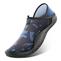 BULLIANT Men Water Shoes Slip On Beach Swim Shoes Aqua Barefoot Shoes Unisex with Stretch Fit
