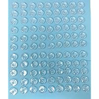 MACOSKI Supplies for New 100ct Class 66 Bobbins Plastic Fits Singer Class 66 Drop in Type DIY for Sewing Machine & Art Accessories