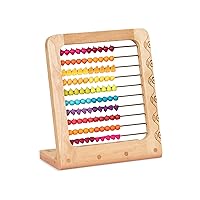 B. toys- Wooden Abacus Toy- Education Toy- Classic Wooden Math Game Toy for Early Childhood Education & Development with 100 Fruit Beads- Two-ty Fruity! -18 months +